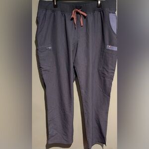 Figs Yola Skinny Scrub Pants Heather Denim